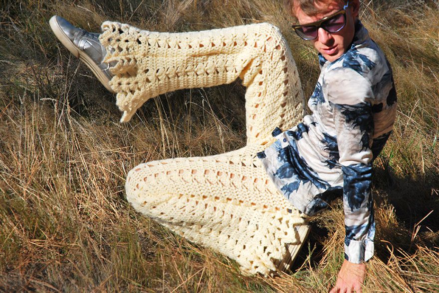 crocheted vintage shorts for men 5