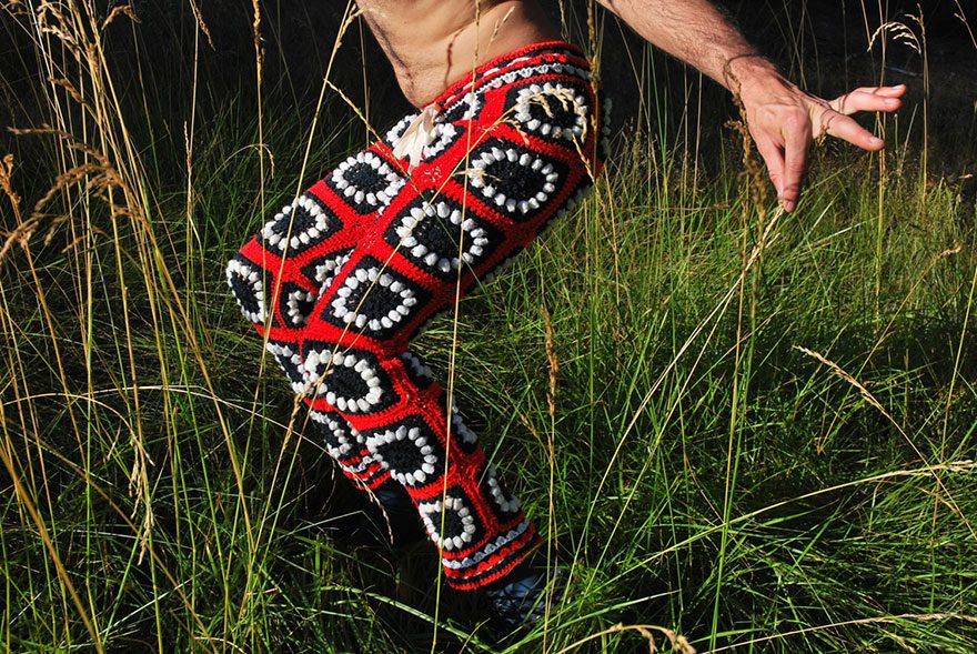 crocheted vintage shorts for men 7