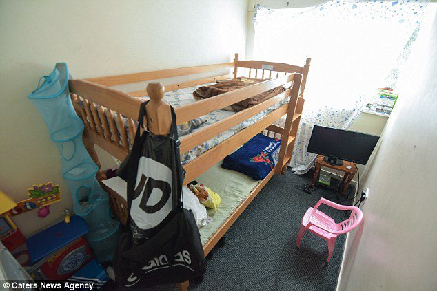 The couple insist they require at least six double bedrooms for them to live comfortably - and their three-bed home, pictured, is not big enough 