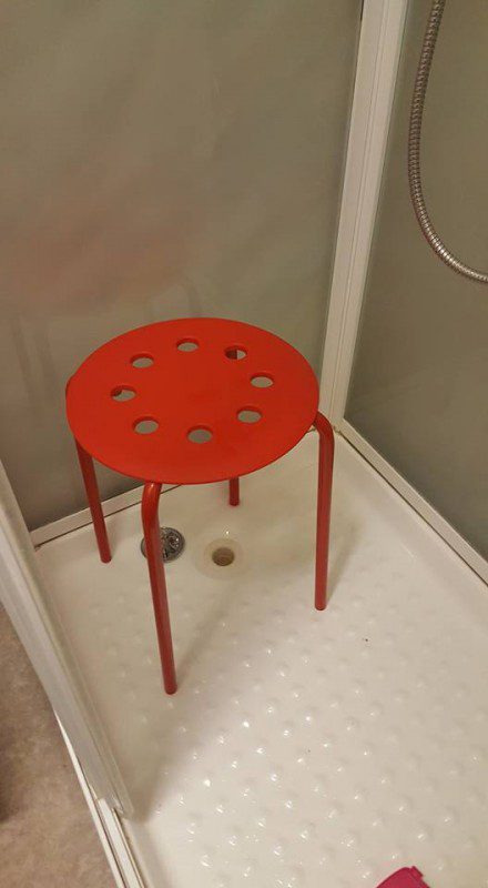 testicles stuck stool 2