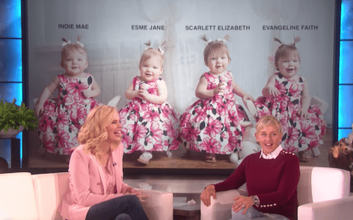 Ellen Surprises mother of quadruplets