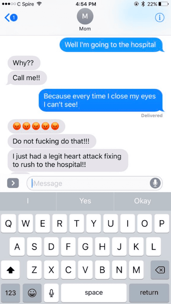 mom hospital prank