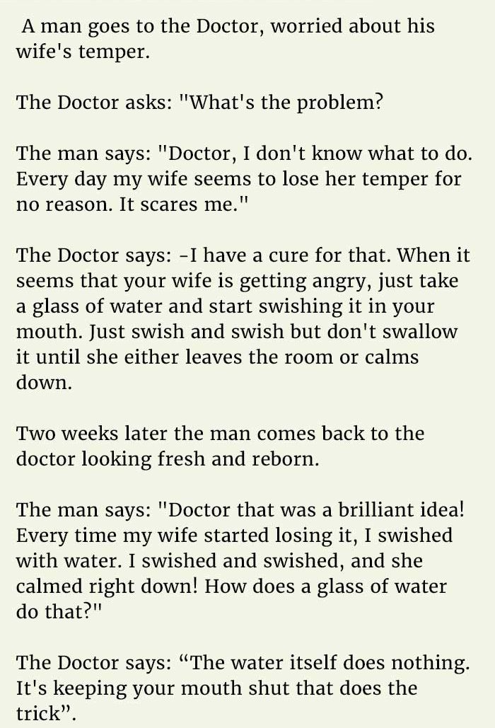 wife temper advice