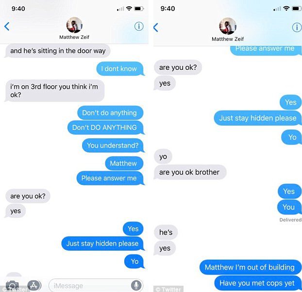 florida school shooting text messages