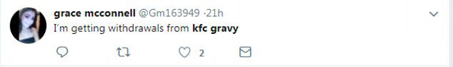 KFC gravy shortage