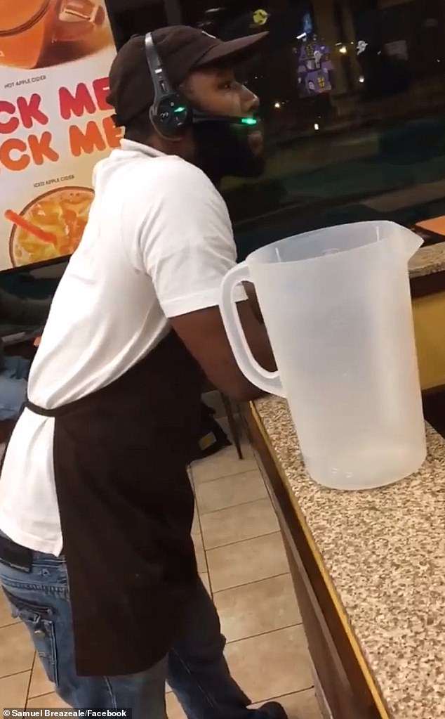 dunkin' donuts workers dumped water on homeless man