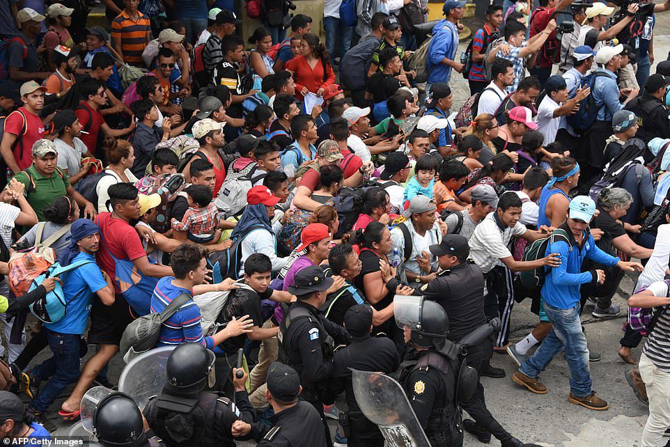 honduran migrants in Mexico