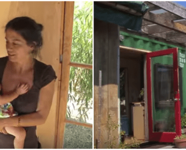 Single Mom Lives With Daughter In Shipping Container That Is Transformed Into A Home