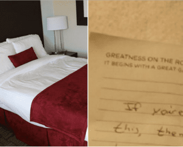 Hotel Guest Settles Into Bed For The Night, Only To Discover Disturbing Note Under Covers…