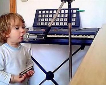 Dad Sets Up Microphone And Camera, Then Hands Toddler Harmonica For Cutest Blues Performance Ever