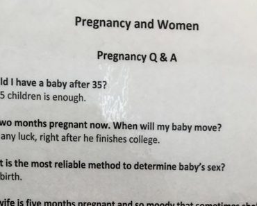 Blatantly Honest Sign At OBGYN Office Answers Everyone’s Most Troubling Pregnancy Questions In Hilarious Fashion…