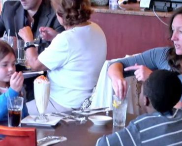 Foster Son Starves While Mom And Daughter Eat, Then A Customer Interrupts To Help Him