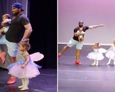 Father Does Ballet On Stage With Daughter After She Gets Stage Fright