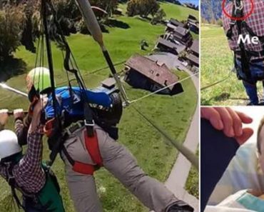 Hang-Glider Clings On For Dear Life After Pilot Forgets To Attach Him