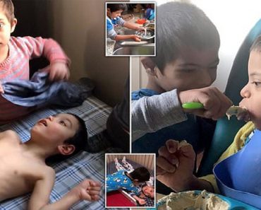 Boy With Down Syndrome Helps Take Care Of His Three Disabled Brothers