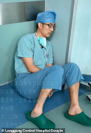 surgeon sleeping hospital floor 