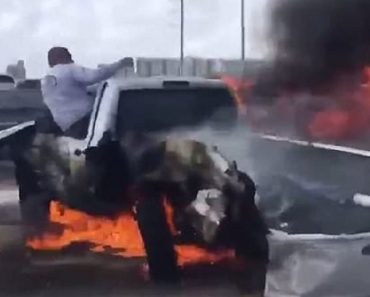 Good Samaritan Pulls Driver From Burning Truck While 20 People Film It
