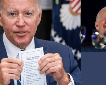 Biden Cheat Sheet Inadvertently Exposed