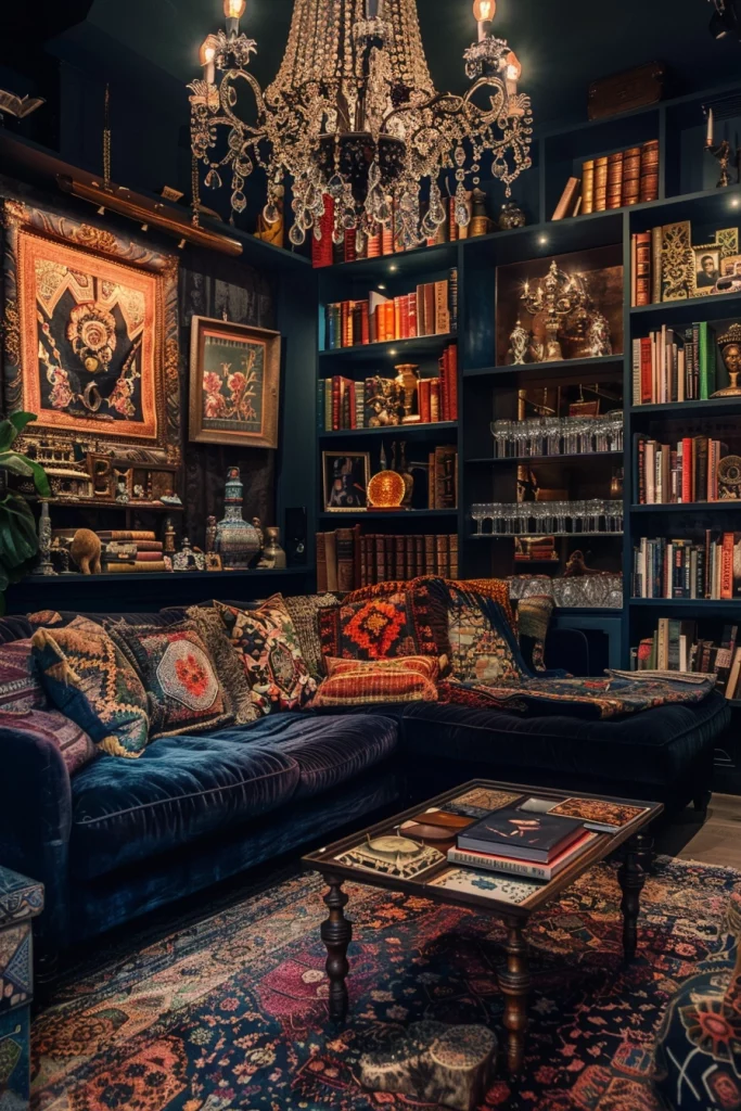 Dark Boho Living Room