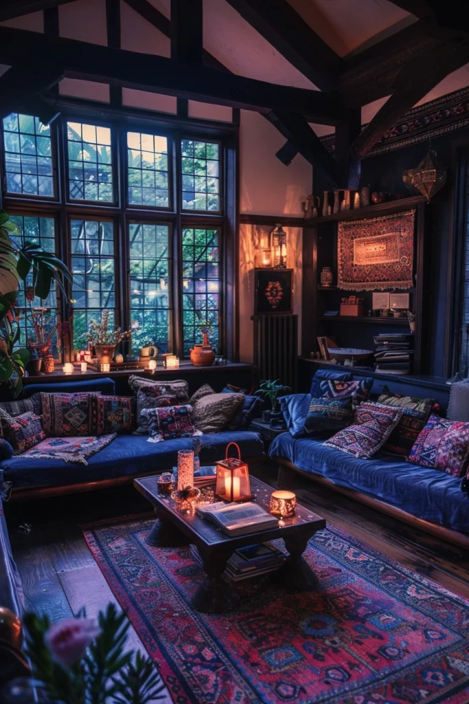 Dark Boho Living Room